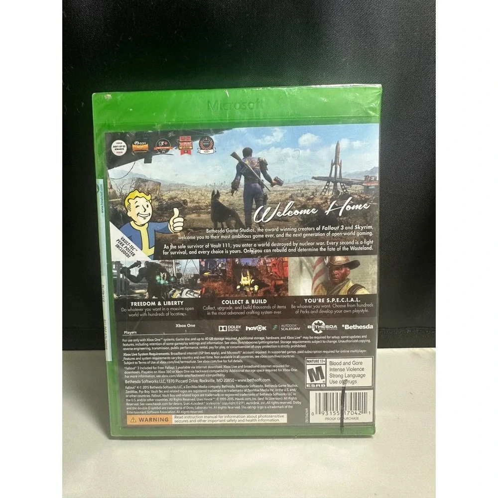 FALLOUT 4 XBOX ONE BETHESDA BRAND NEW FACTORY SEALED